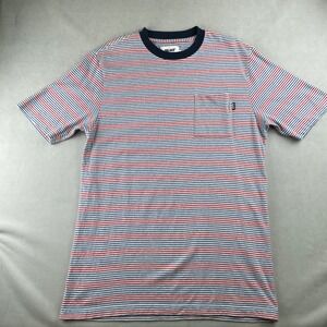 PALACE Skateboards Packet T-Shirt Red Striped Pocket Tee Blue White Men L Street